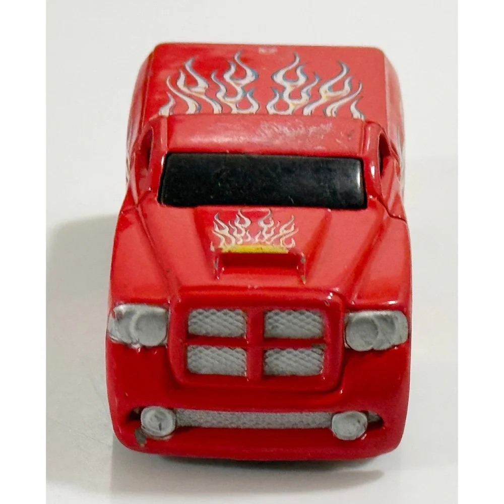 Hot Wheels Dodge Ram Pickup Kids Toy Truck Red Flame Tooned‎ Diecast